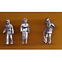 Juneco Scale Models C-102 - Woman, Young Man and Old Man Walking - 3 Unpainted Figures