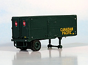 Sylvan Scale Models T-012 HO Scale - CP Piggyback Trailer - Unpainted and Resin Cast Kit
