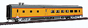 WalthersProto 18103 - HO Scale 85 ACF 48-Seat Diner - Union Pacific 302 Overland (Heritage Fleet; Armour Yellow, gray, red)