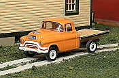 Sylvan Scale Models V-317 HO Scale - 1955-56 GMC 1/2 Ton Flatbed - Unpainted and Resin Cast Kit