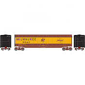 Athearn Roundhouse 79106 HO 50ft Plug Door Smooth Side Box, MILW 2617