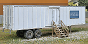Walthers SceneMaster 2901 - HO Construction Site Storage Trailer - Kit