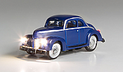 Woodland Scenics 5618 - N Scale Just Plug Lighted Vehicle - Blue Coupe