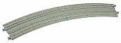 Kato Unitrack 20-188 - N Scale Unitrack Curved Double Concrete Slab Superelevated Track - 16-3/8 & 15inch (414 & 381mm) Radius 22.5-Degree Sections -2pkg