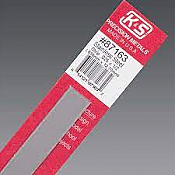 K&S Engineering 87163 All Scale - 0.023 inch Thick Stainless Steel Flat Strip - 1/2inch x 12inch