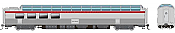 Rapido 175006 - HO SP 3/4 Dome-Lounge w/Fluted Sides - Southern Pacific (General Service) #3603