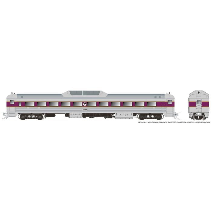 Rapido 16319 - HO RDC-9 - DC/Silent - MBTA #6926