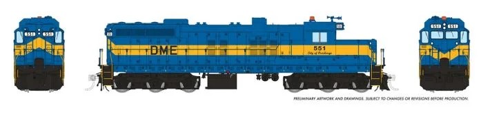 Rapido 50639 - HO EMD SD10 - DCC & Sound - Dakota, Minnesota & Eastern #551