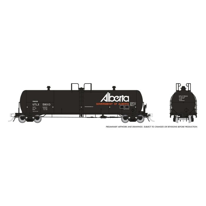 Rapido 135027-3 - HO Procor 20,000 Gallon General Purpose Tank Car  - UTLX - Gov. of Alberta - #5...