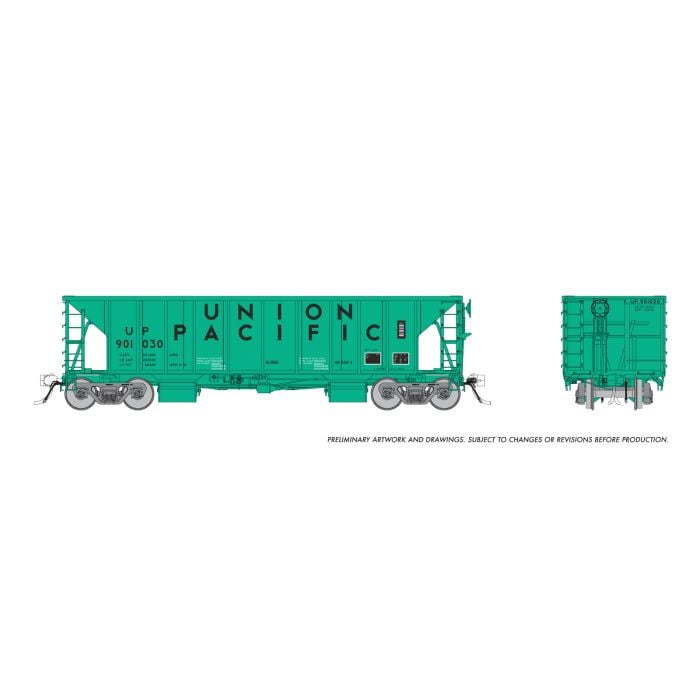 Rapido 158021 - HO NSC Ballast Car: Union Pacific - Early: 3-Pack #2
