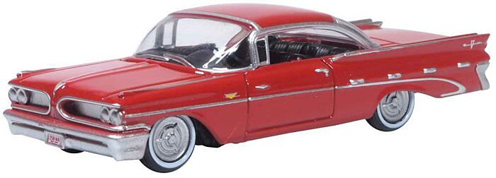 Oxford Diecast 87PB59005 - HO 1959 Pontiac Bonneville - Mandalay Red