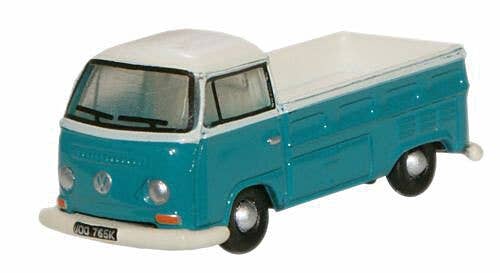 Oxford Diecast NVW006 - N Scale 1960s Volkswagen Pickup Truck - Assembled -- Emerald Green, Arcon...