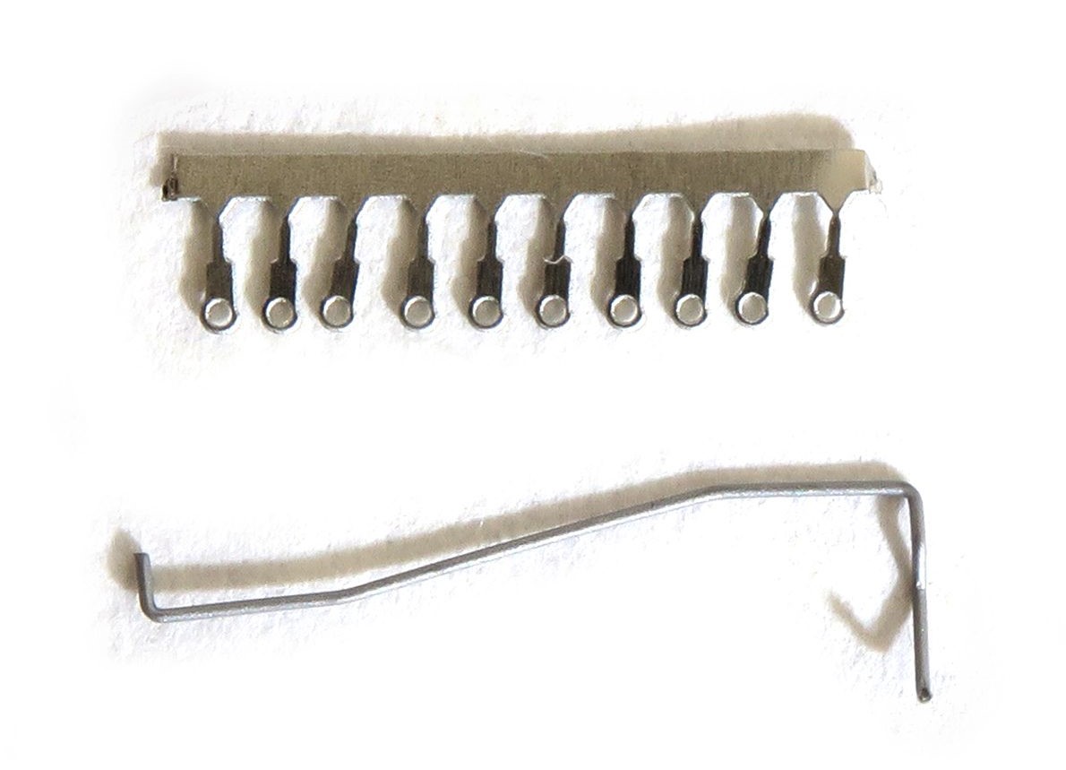 Tangent Scale Models 210 HO Scale - Coupler Lift Bars - (40Ft Boxcar) with Mounting Brackets - 5 ...