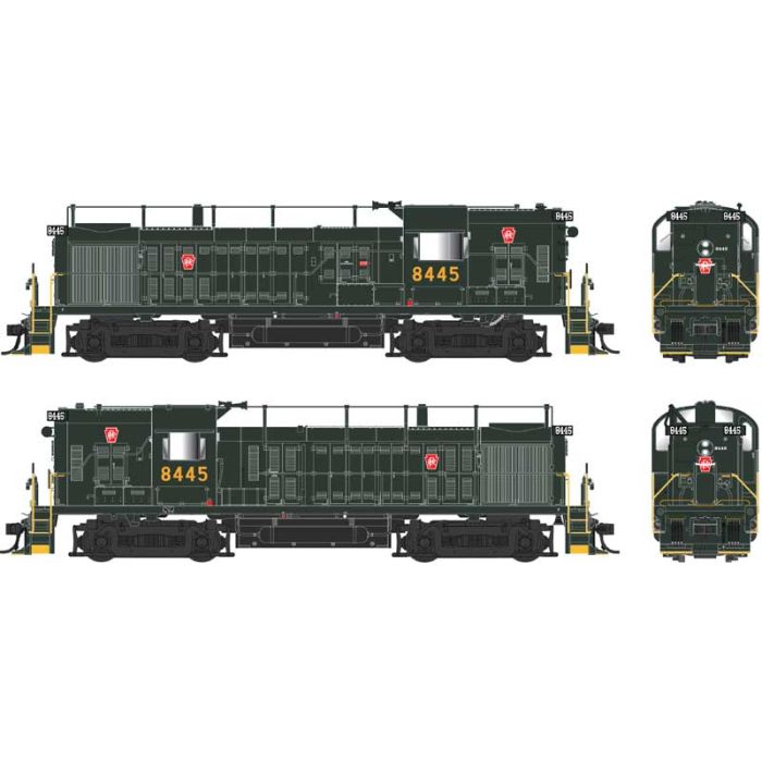 Bowser 25240 - HO ALCo RS-3 Hammerhead, ESU LokSound DCC Sound, Pennsylvania Railroad #8445 Repai...