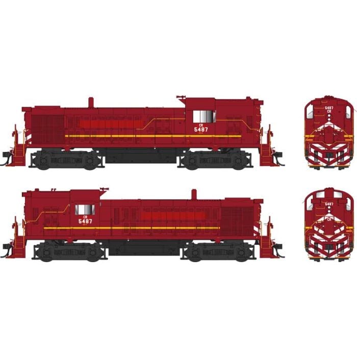 Bowser 25249 - HO ALCo RS-3 Hammerhead, Standard DC, Conrail #5487 Patched