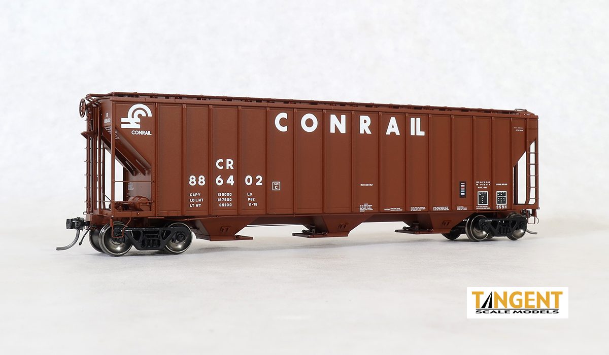 Tangent 28113 - HO 4700 Covered Hopper - Conrail (959H Repaint 1976) #886421