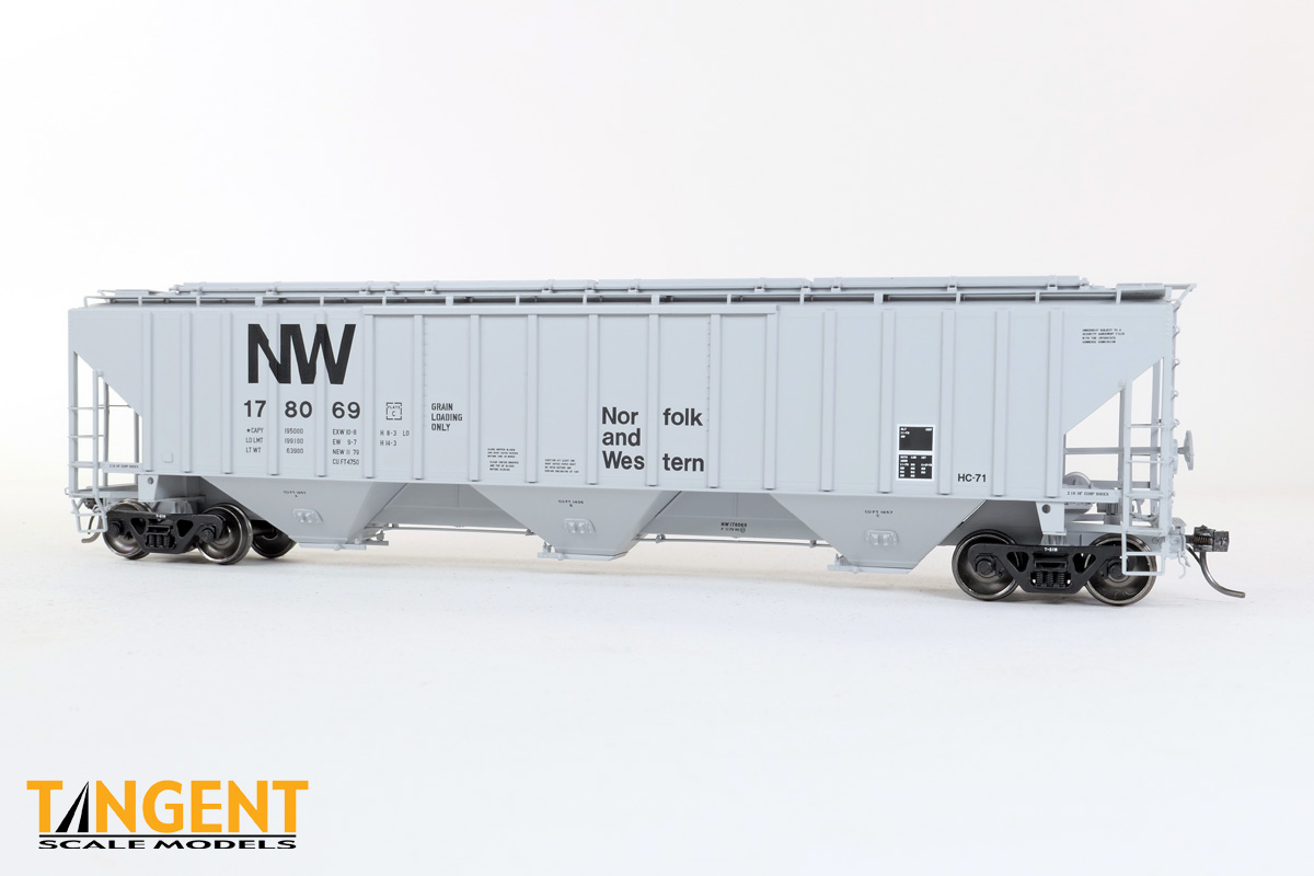 Tangent 36221-03 - HO Norfolk Western (NW) “Delivery HC-71 1979” NW Roanoke Shops 4750CuFt Covere...