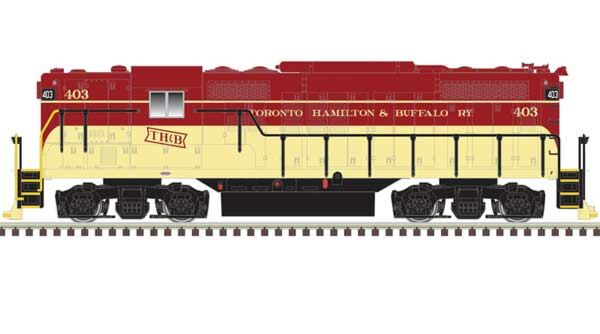 Atlas 40005352 - N Scale GP-9 w/Turbo Tubes - Silver Standard DC - Toronto Hamilton & Buffalo TH&...