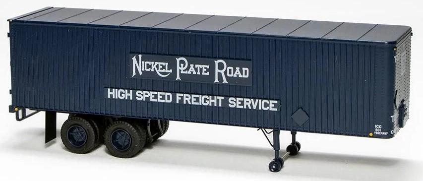 Rapido 403010 - HO 35Ft Fruehauf Integral-Post Volume Van - Nickel Plate #T-250
