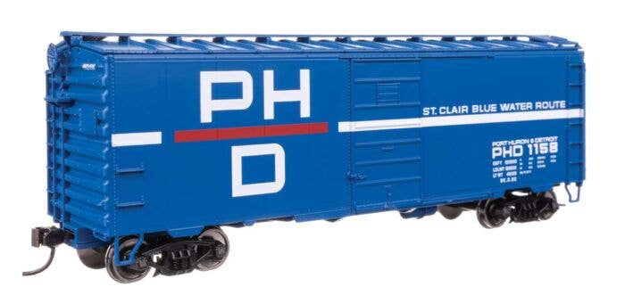 Walthers Mainline 45515 - HO 40' PS-1 Boxcar - Ready to Run -- Port Huron & Detroit #1158