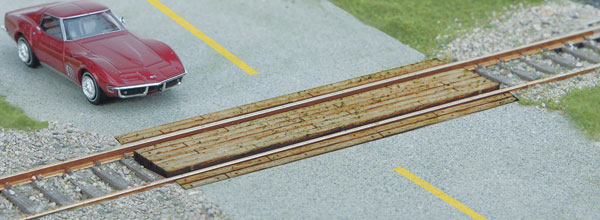 Walthers SceneMaster 4158 - HO Laser-Cut Wood Grade Crossing Kit (1)