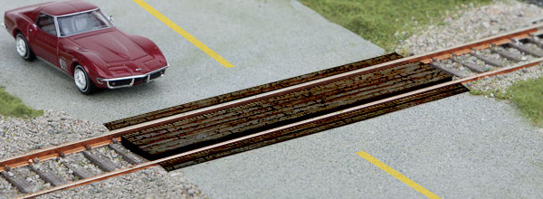 Walthers SceneMaster 4159 - HO Laser-Cut Wood Grade Crossing Kit (2)