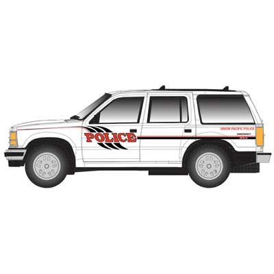 Atlas 60000174 - N Scale 1993 Ford(R) Explorer 2-Pack - Assembled -- Union Pacific (RR Police, wh...