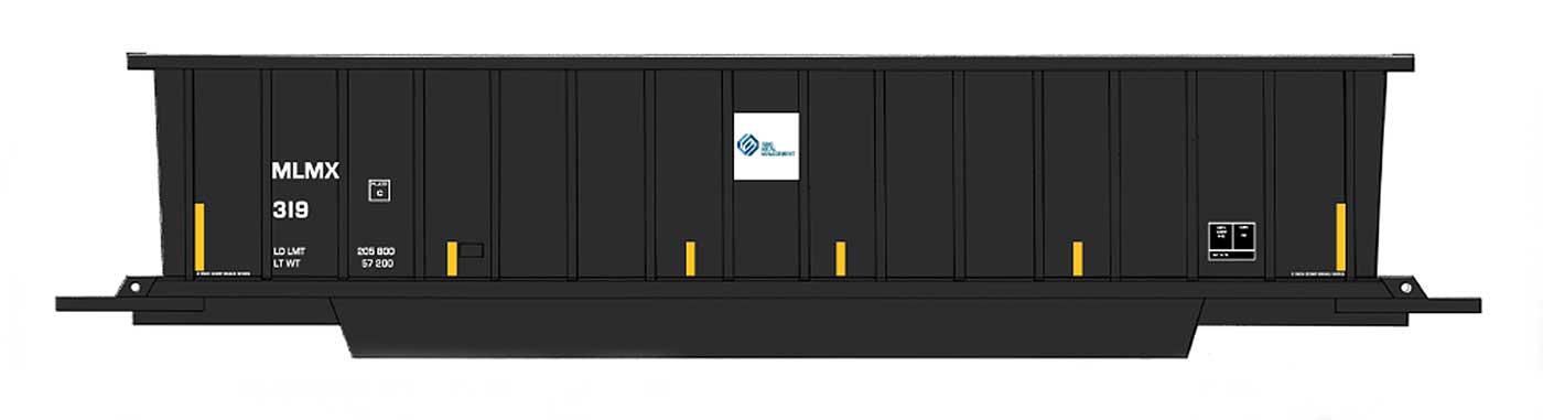 Intermountain 47112-01 - HO Bathtub Coal Gondola - MLMX/ Sims Metal #319