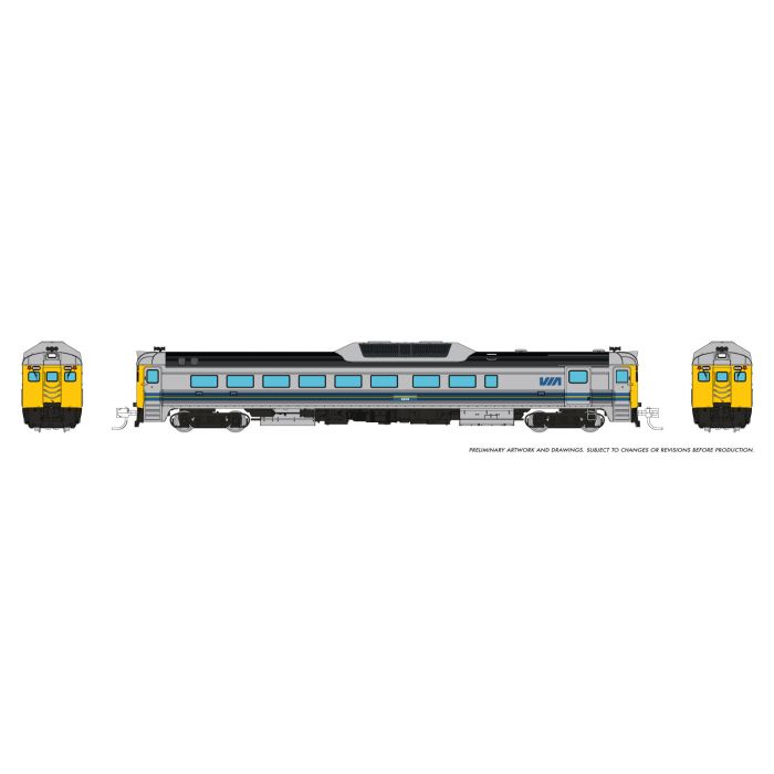 Rapido 516541 - N Budd RDC-2 (Ph 2) (DC/DCC/Sound): VIA Rail - Early: #6208