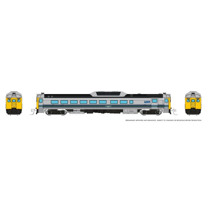 Rapido 516542 - N Budd RDC-2 (Ph 2) (DC/DCC/Sound): VIA Rail - Early: #6217