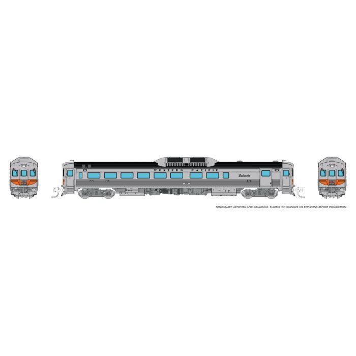 Rapido 516544 - N Budd RDC-2 (Ph 1) (DC/DCC/Sound): Western Pacific: #376