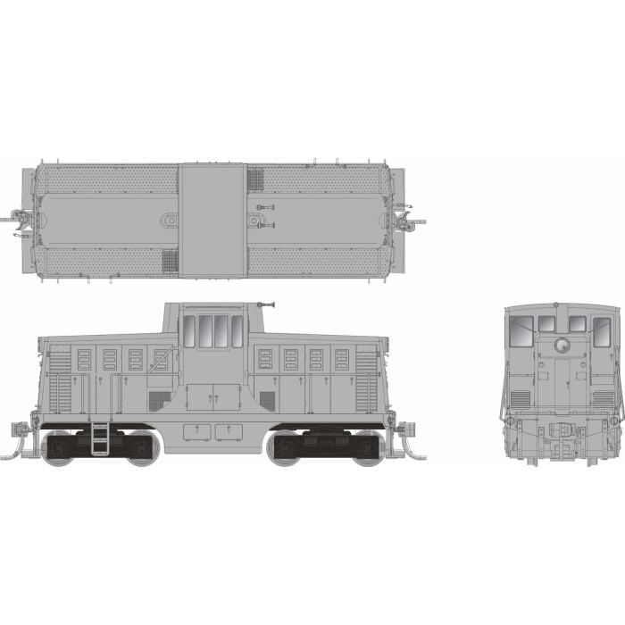 Rapido 48094 - HO GE 44 Tonner - DC/Silent - Undecorated - Phase II Body