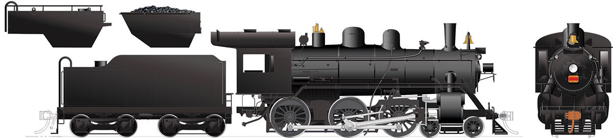 Rapido 603518 - HO H-6-G - DCC & Sound - Painted/ Unlettered - Steel Cab