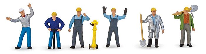 Walthers SceneMaster 6087 - HO Working People - Steel Mill Day Crew -- pkg(6)