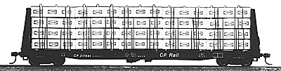 Jaeger 4100 - HO 60ft Flat Car Lumber Load Kit -- Canadian Forest Products