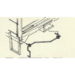 Detail Associates 6215 HO Scale - Standard Freight Car Coupler Lift Bar - 2 Pair