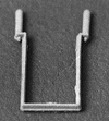 Detail Associates 6414 HO Scale - Freight Car Stirrup Steps (16 x 11-1/2 inch) Straight Bottom Mo...
