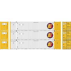 Athearn 26671 HO - RTR 53Ft Jindo Container, ESTU (3pkg)