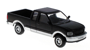Atlas HO 1250 1997 Ford F-150 Pickup Truck - Black/Silver