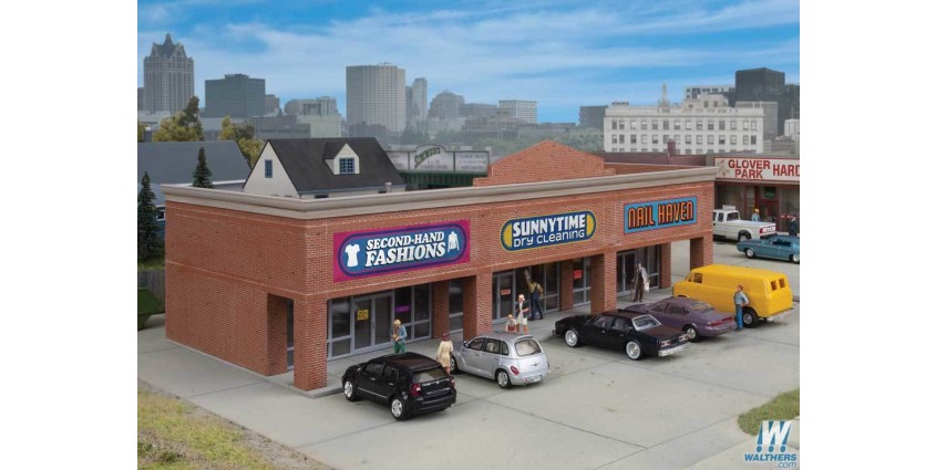 Walthers 4115 HO Cornerstone Modern Shopping Center