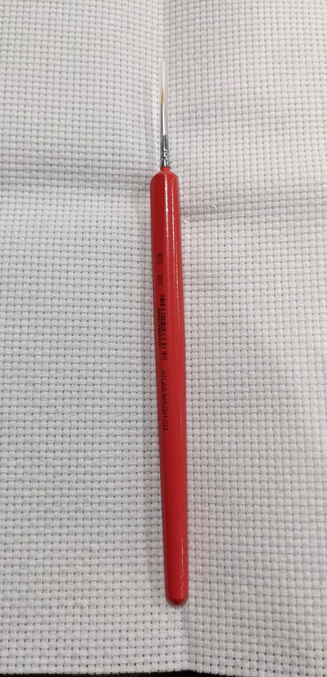 Atlas Brush Company 970-200 20/0 Detail Brush - Triangle Handle