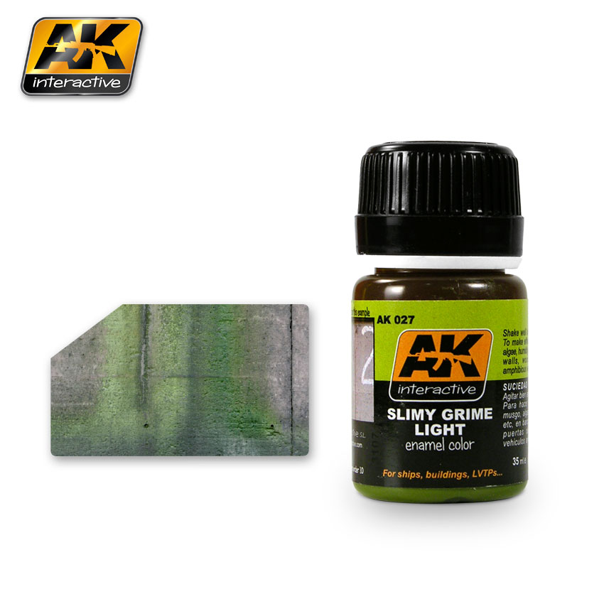 AK Interactive 27 - Slimy Grime Light -  Enamel Paint - 35ml Bottle
