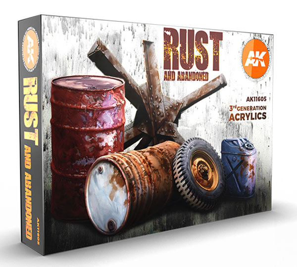 AK Interactive 11605 - Rust 3rd Generation Acrylic Paint Set