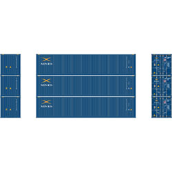 Athearn 27162 - HO 40ft Low-Cube Container - Xines (3/pkg)