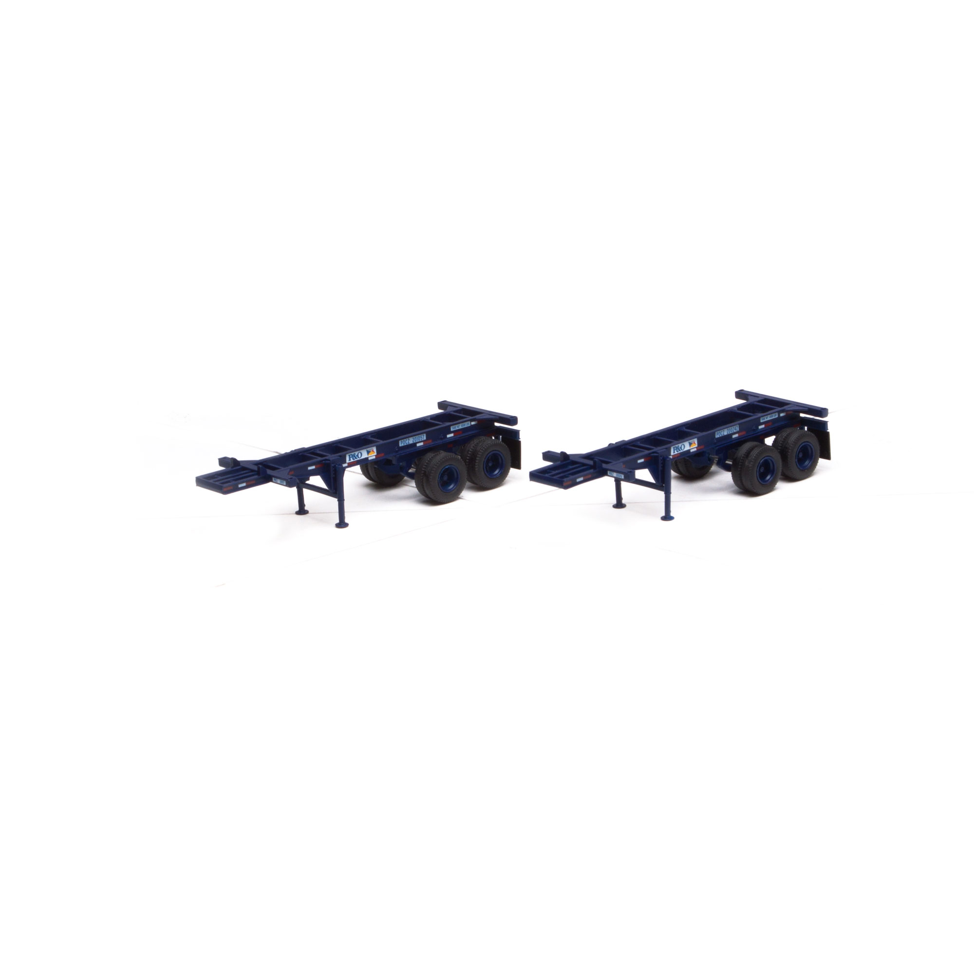 Athearn HO 27915 20 Ft Container Chassis, P&O - 2 units