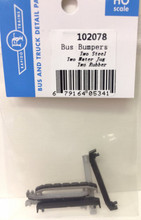 Rapido 102078 - HO Scale Budd Bus Bumpers - Steel, Water Jug and Rubber (2 of each)