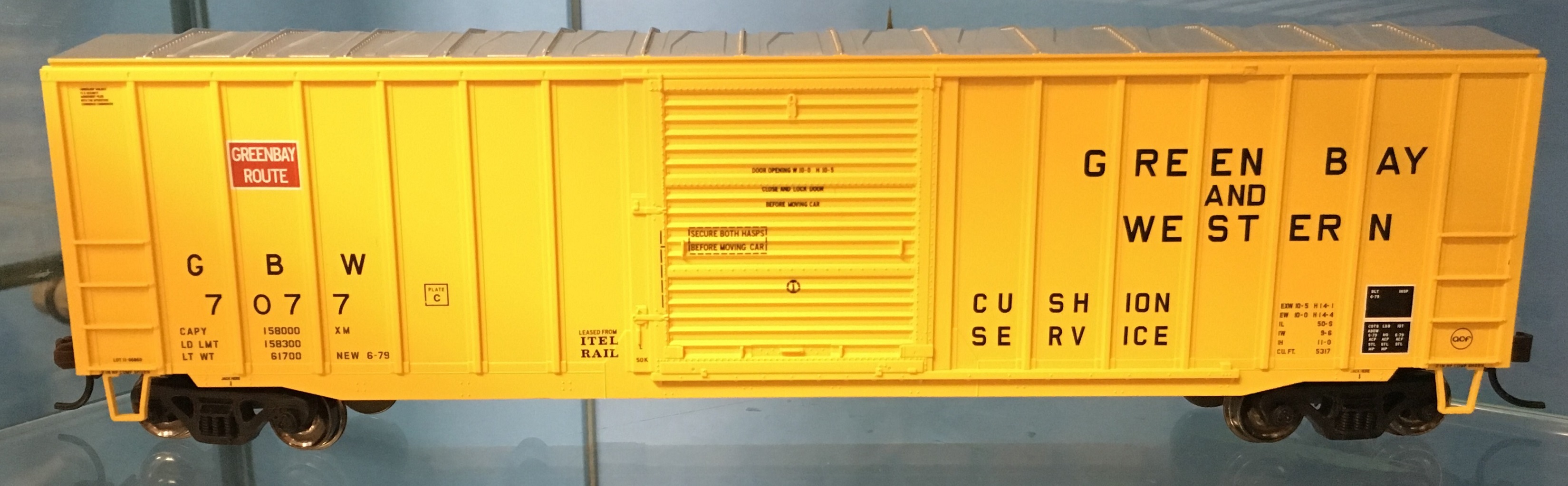 Atlas Trainman 20005135 HO - 50 ft 6 in Boxcar - Green Bay & Western #7077