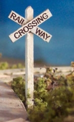 Osborn Model Kits 1009 - HO 1009 Transition Cross Bucks Canadian Railway Crossing Sign - Kit (5)