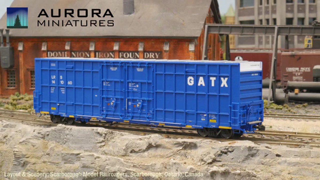 Aurora Miniatures 306049 - HO Greenbrier 7550 cf 60' Plate F Boxcar - LRS #141054