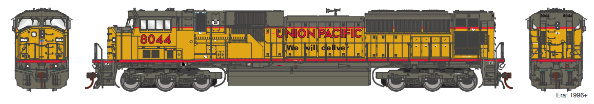Athearn Genesis G27379 - HO SD9043MAC - DCC & Sound - Union Pacific #8044